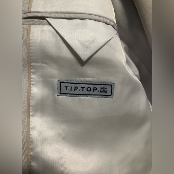 Grafton Tip Top Tailors Mens White Formal Suit Small Slim Fit Jacket/Pants - Picture 5 of 11